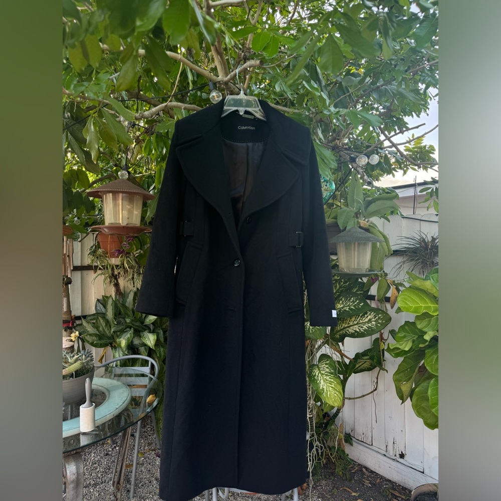 Calvin Klein Black Long Coat